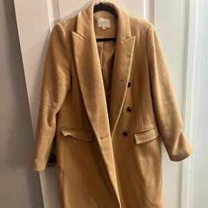 Gently Used - Medium Tan Wool Coat from Loft